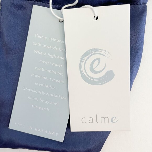 NWT Calme by Johnny Was 100% Cashmere & Silk Navy Sleeping Eye Mask - Picture 6 of 6